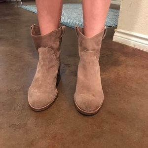 Tan booties
